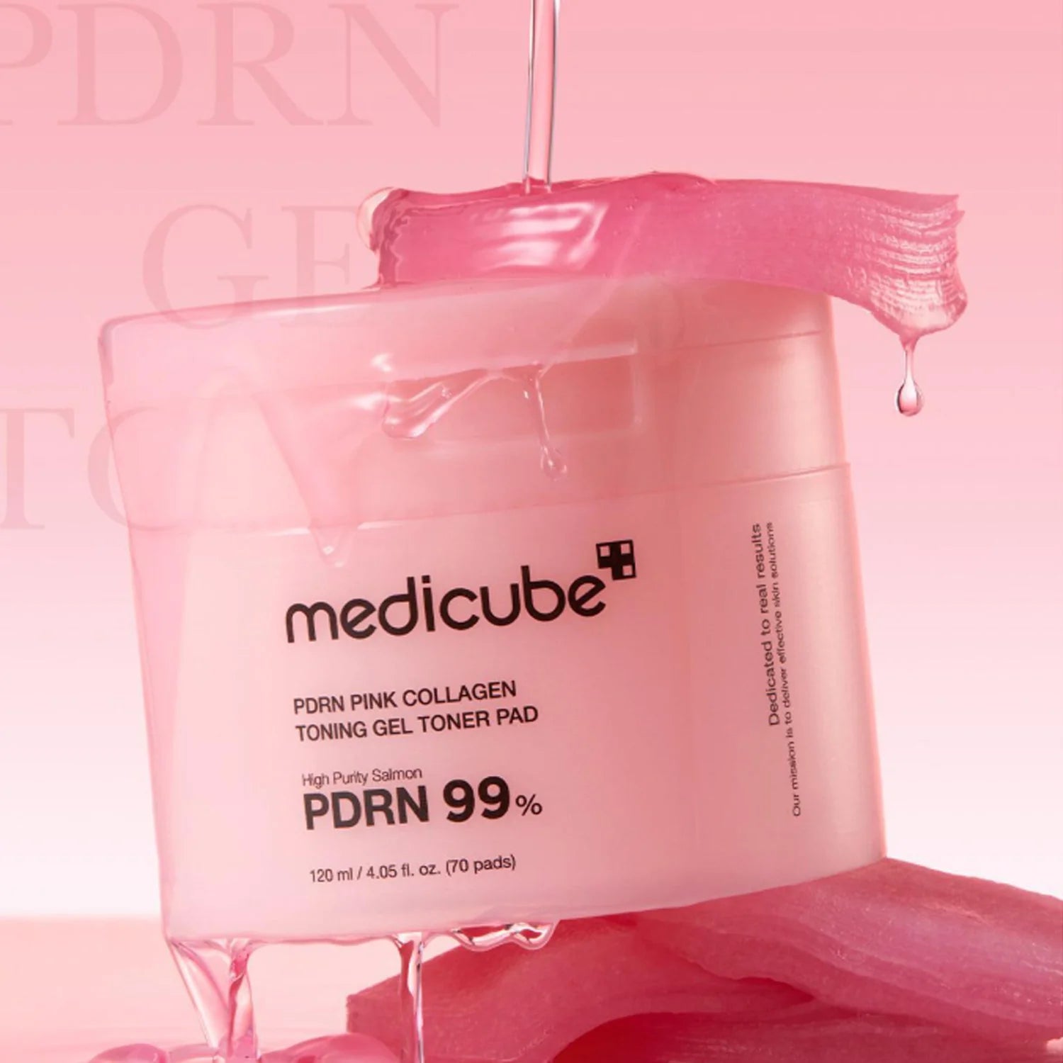 Medicube PDRN Pink Collagen Toning Gel Toner Pad 70pcs/120ml