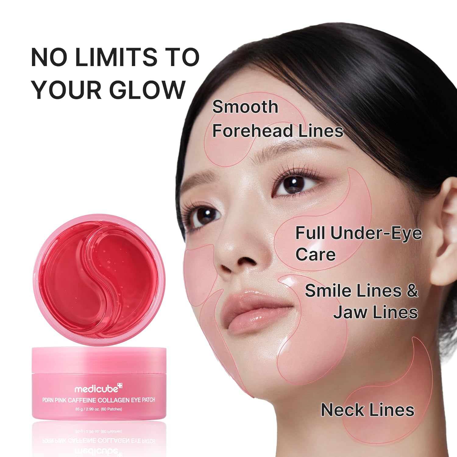 Medicube PDRN Pink Caffeine Collagen Eye Patch 85g