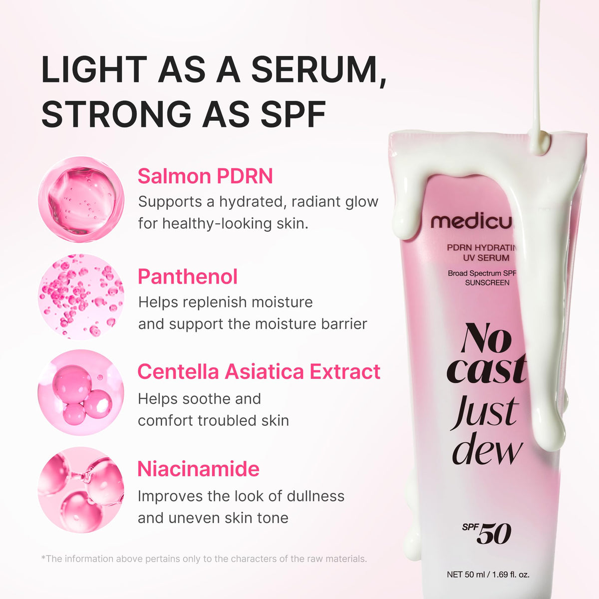 Medicube Pdrn Hydrating UV Sun Serum 50ml