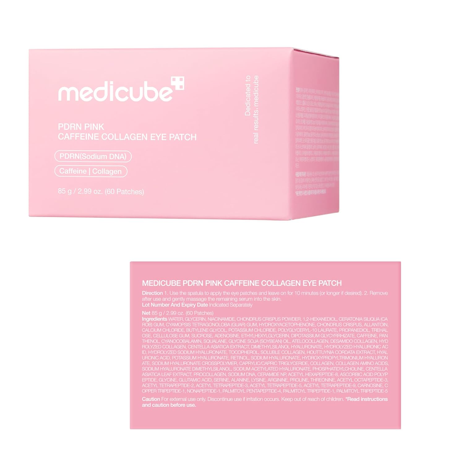 Medicube PDRN Pink Caffeine Collagen Eye Patch 85g