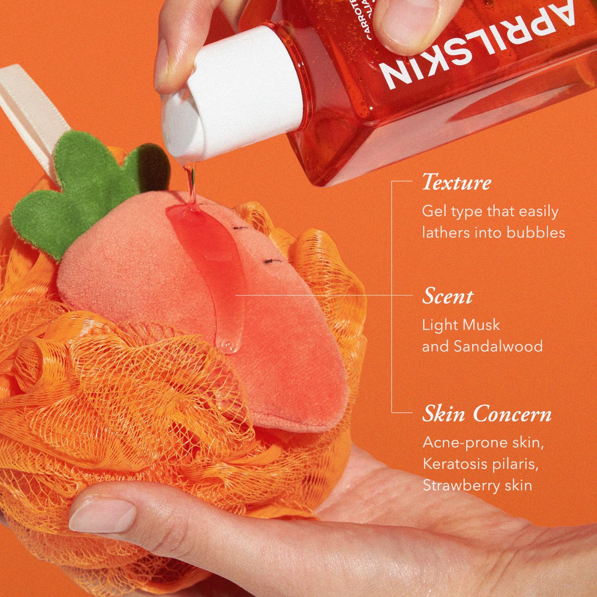 Aprilskin Carrotene IPMP Exfoliating Body Wash 300ml