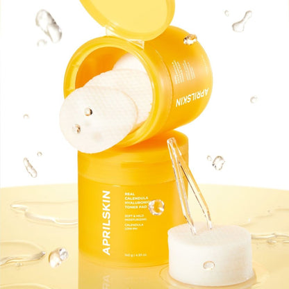 Aprilskin Real Calendula Hyaluronic Toner Pad 140g