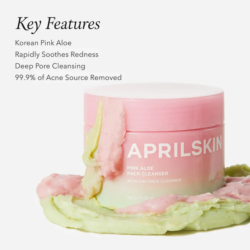 Aprilskin Pink Aloe Pack Cleanser 120g