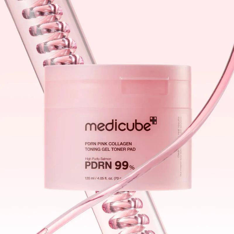 Medicube PDRN Pink Collagen Toning Gel Toner Pad 70pcs/120ml