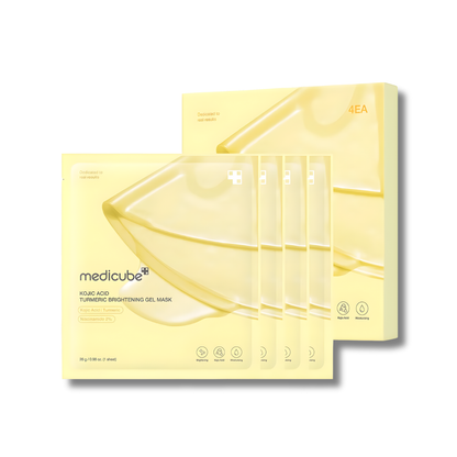 Medicube Kojic Acid Turmeric Brightening Gel Mask 4EA