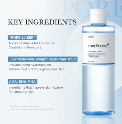 Medicube Zero Pore Toner 250ml