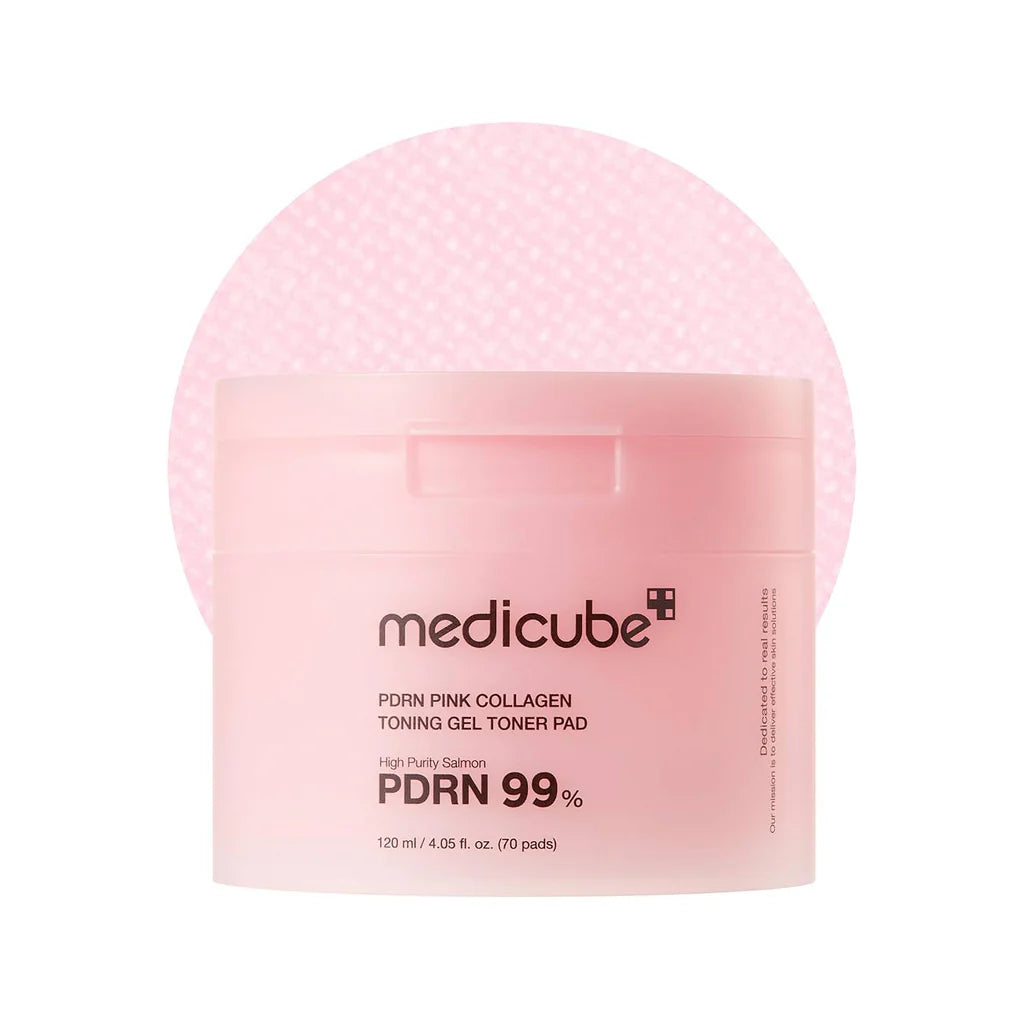 Medicube PDRN Pink Collagen Toning Gel Toner Pad 70pcs/120ml